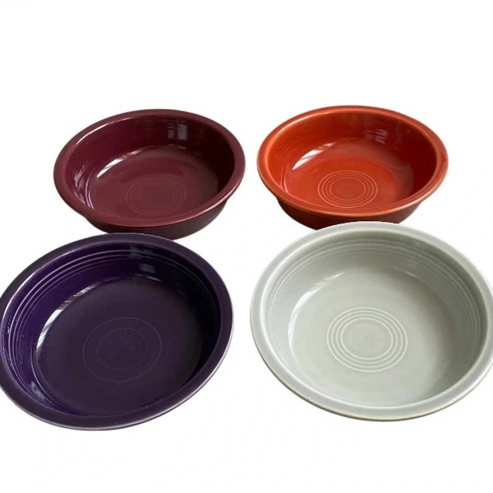Fiesta HLC (set of 4) Homer Laughlin Fiesta Coupe Soup Bowl 7inch made in USA